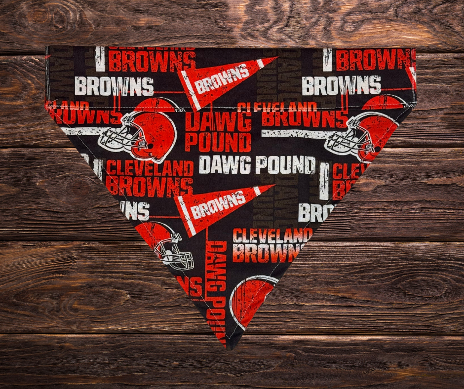 Browns helmet Dog Bandana