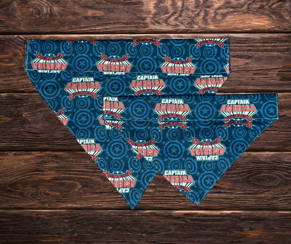 Captain America Dog Bandana