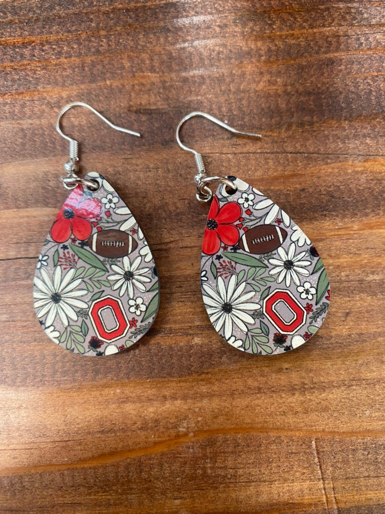 Bucks Teardrop Earrings