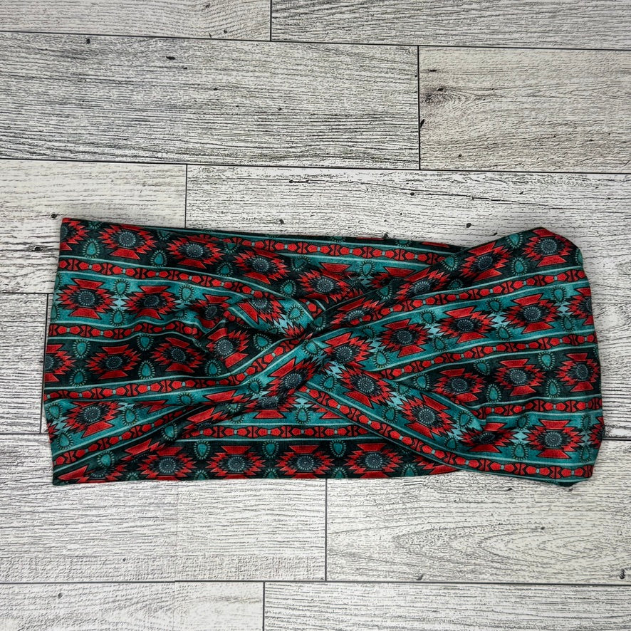 Turquoise Aztec Headband