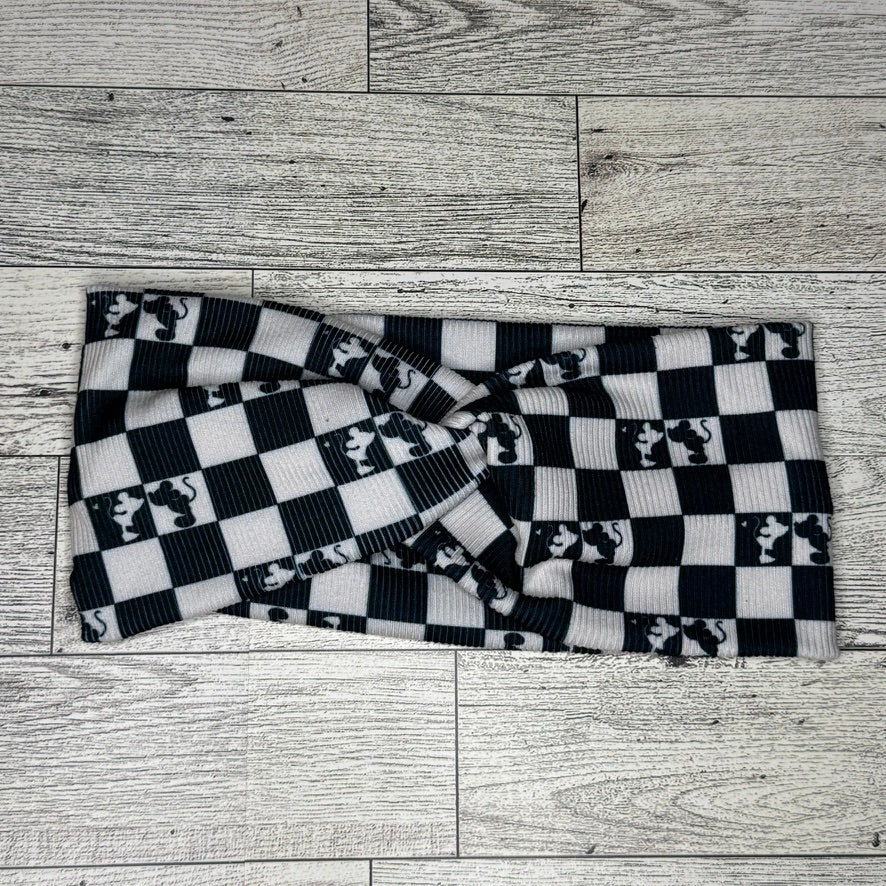 Mickey Mouse Plaid Headband
