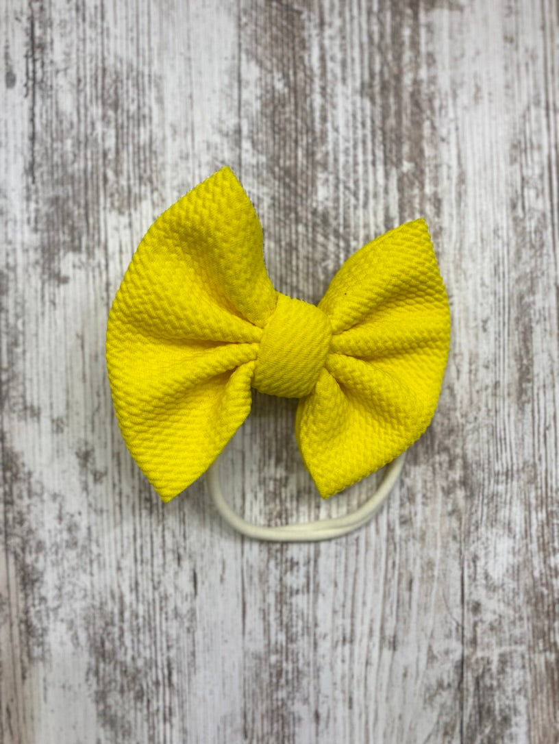 Yellow Baby Bow