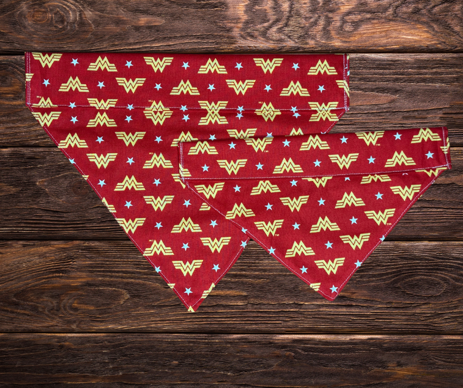 Wonder Woman Dog Bandana