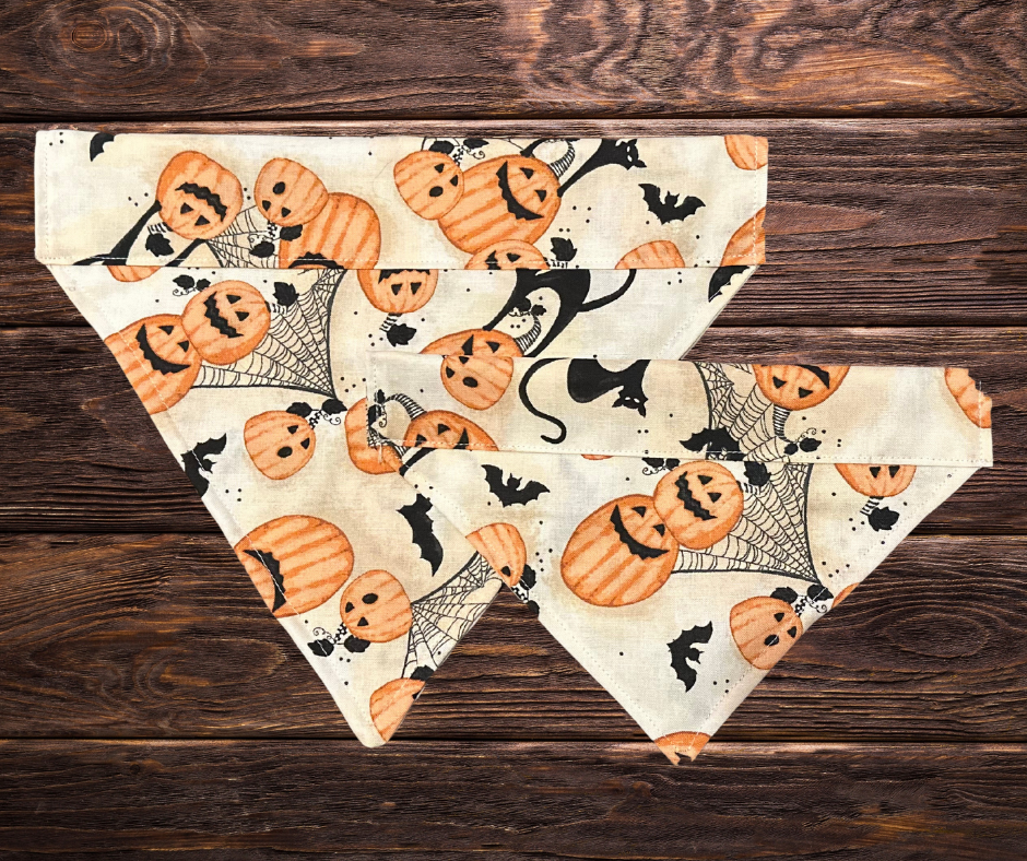 Jack-O Lantern Dog Bandana