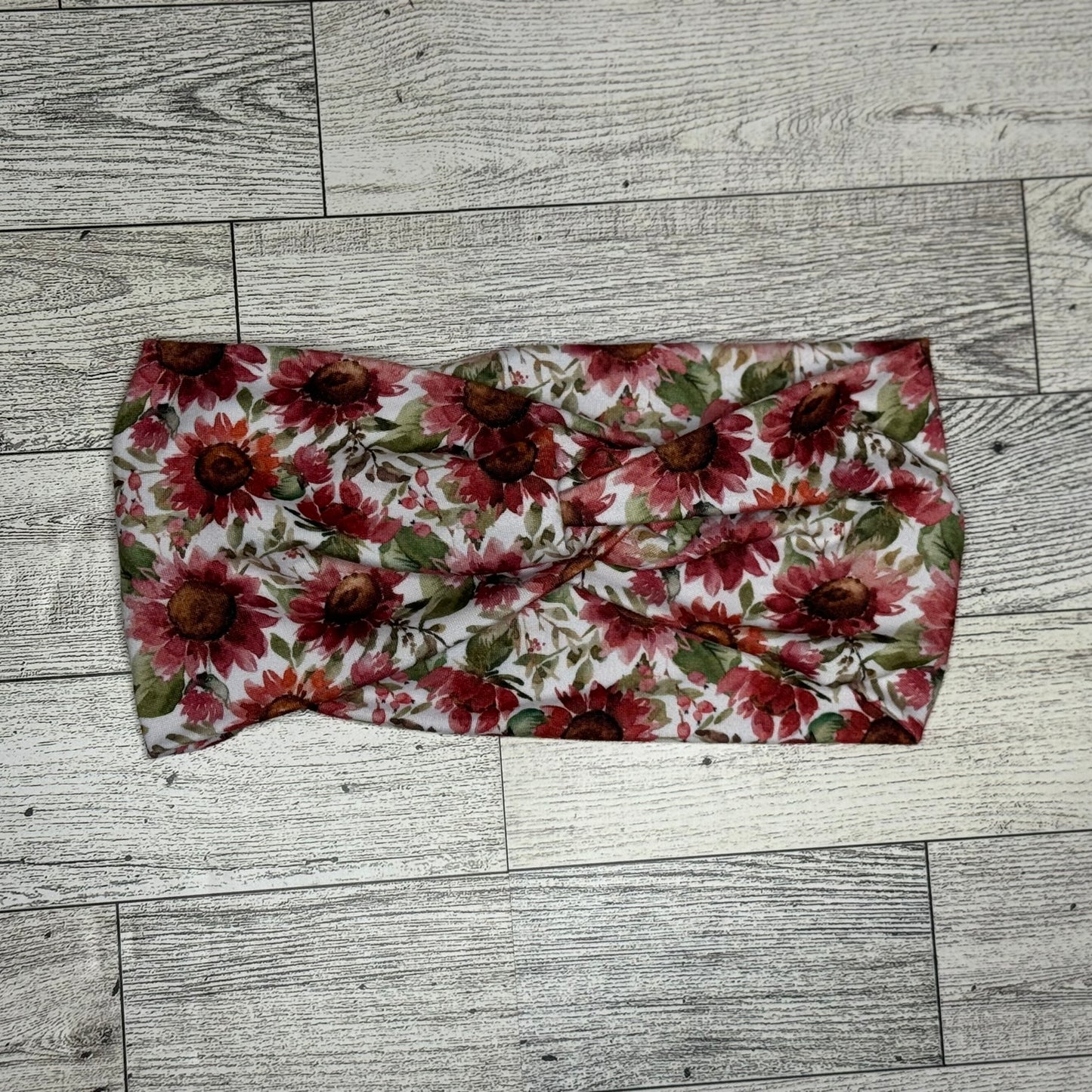 Maroon Flower Headband