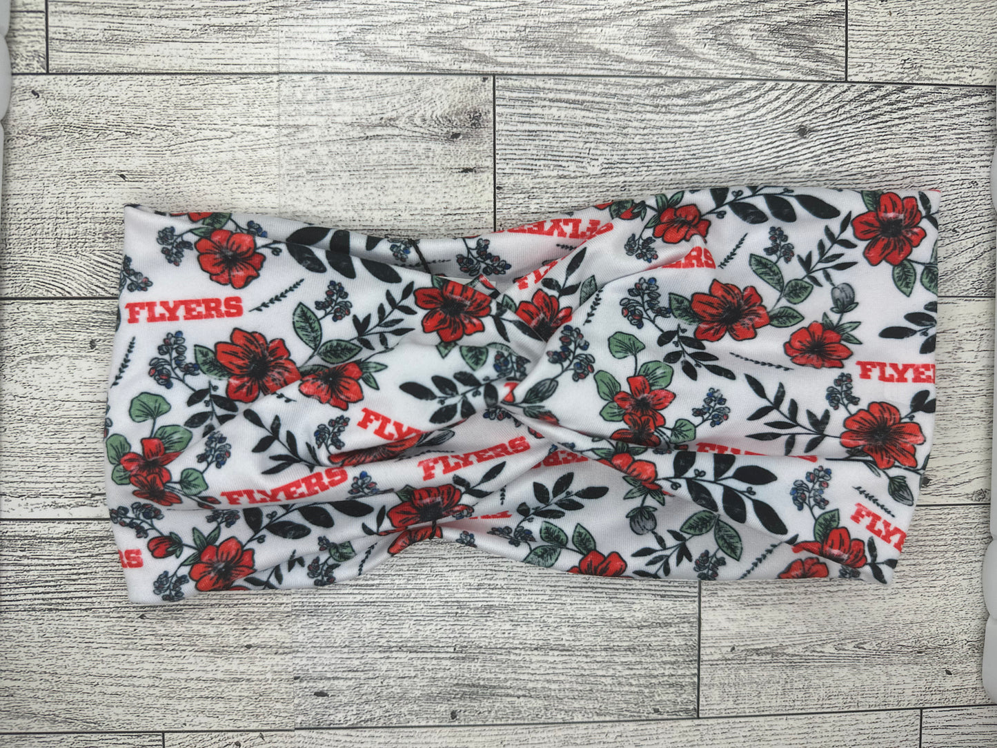 Floral Dayton Flyers Headband