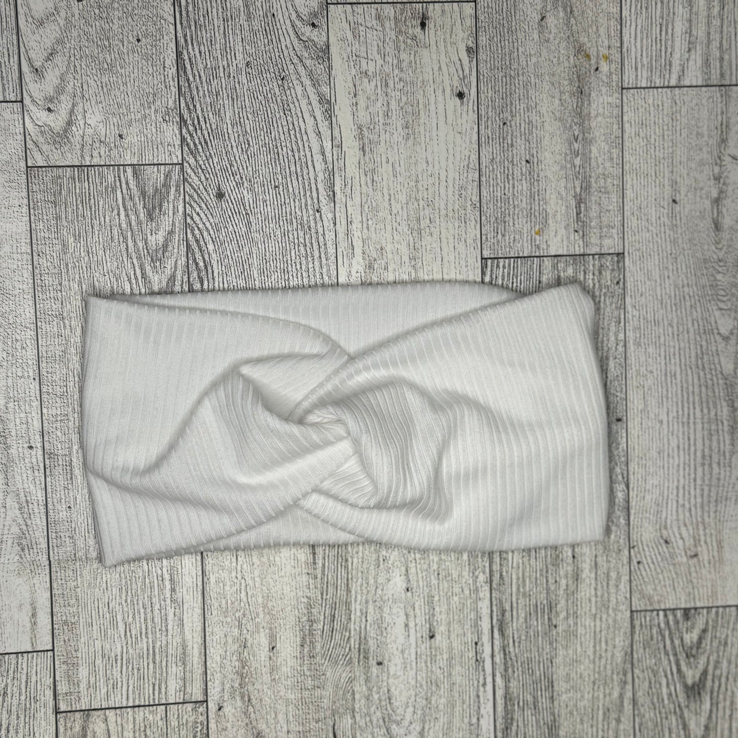 White Rib Headband