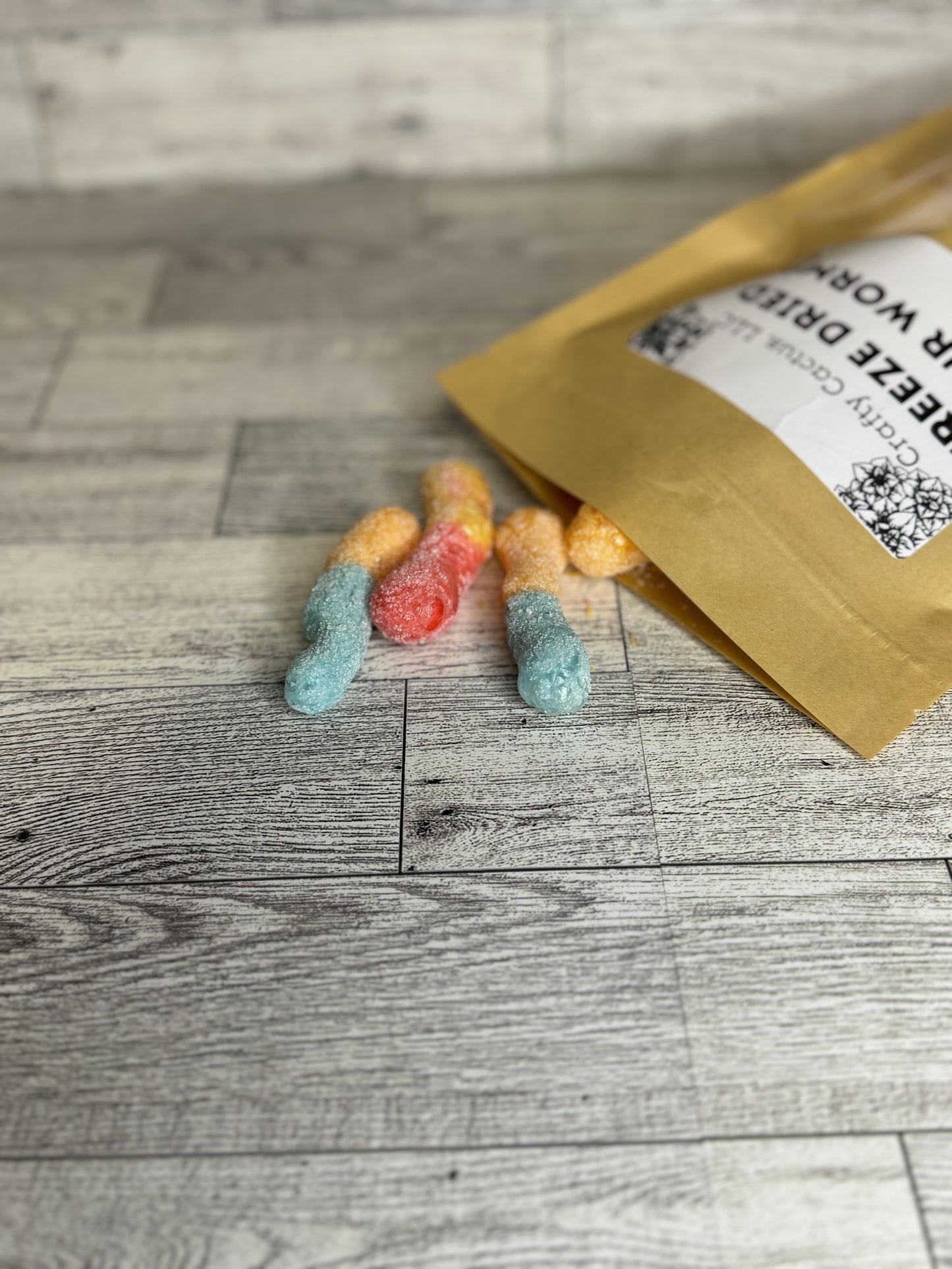Freeze Dried Sour Worms