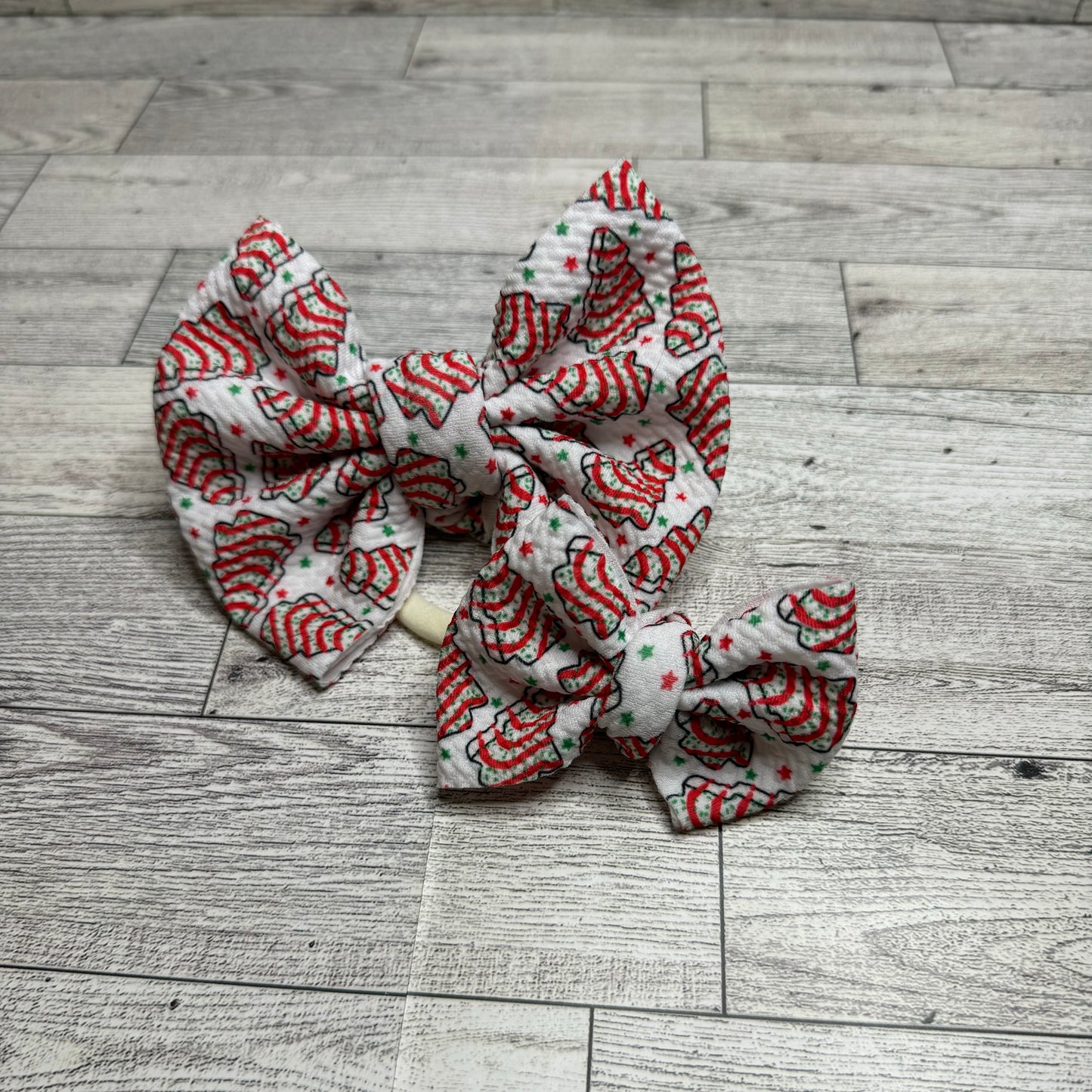 Christmas Snacks Baby Bow