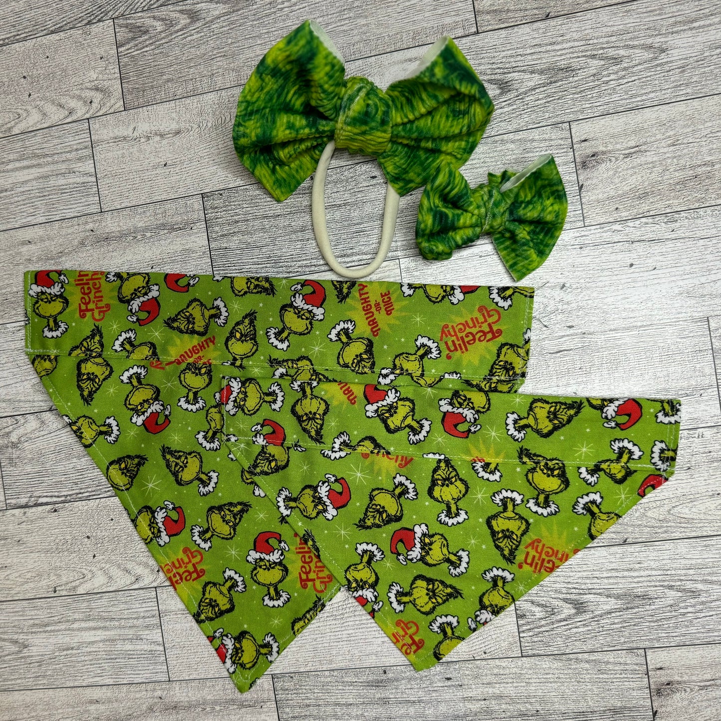 Feeling Grinchy Baby Bow