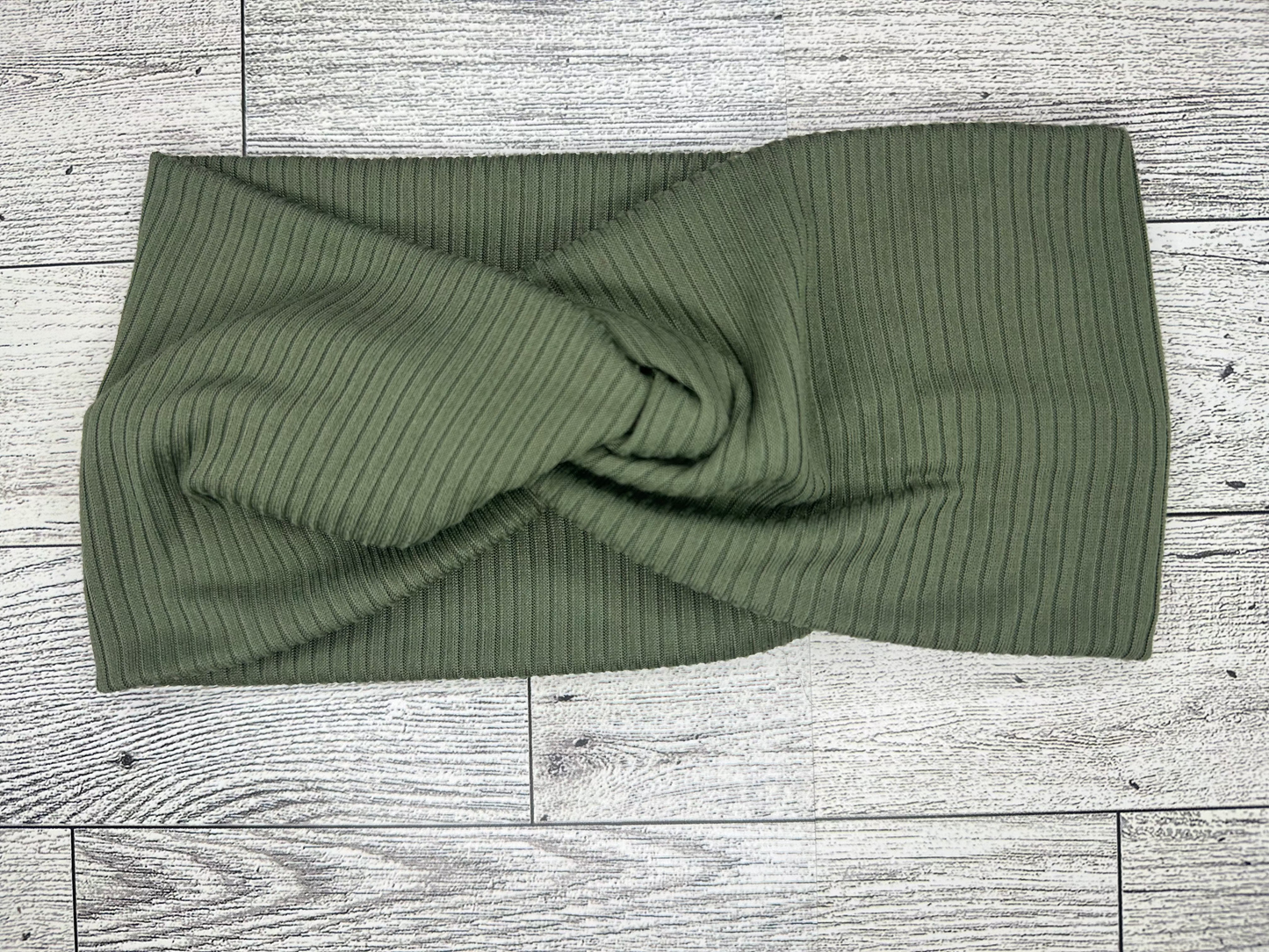 Military Green Rib Headband
