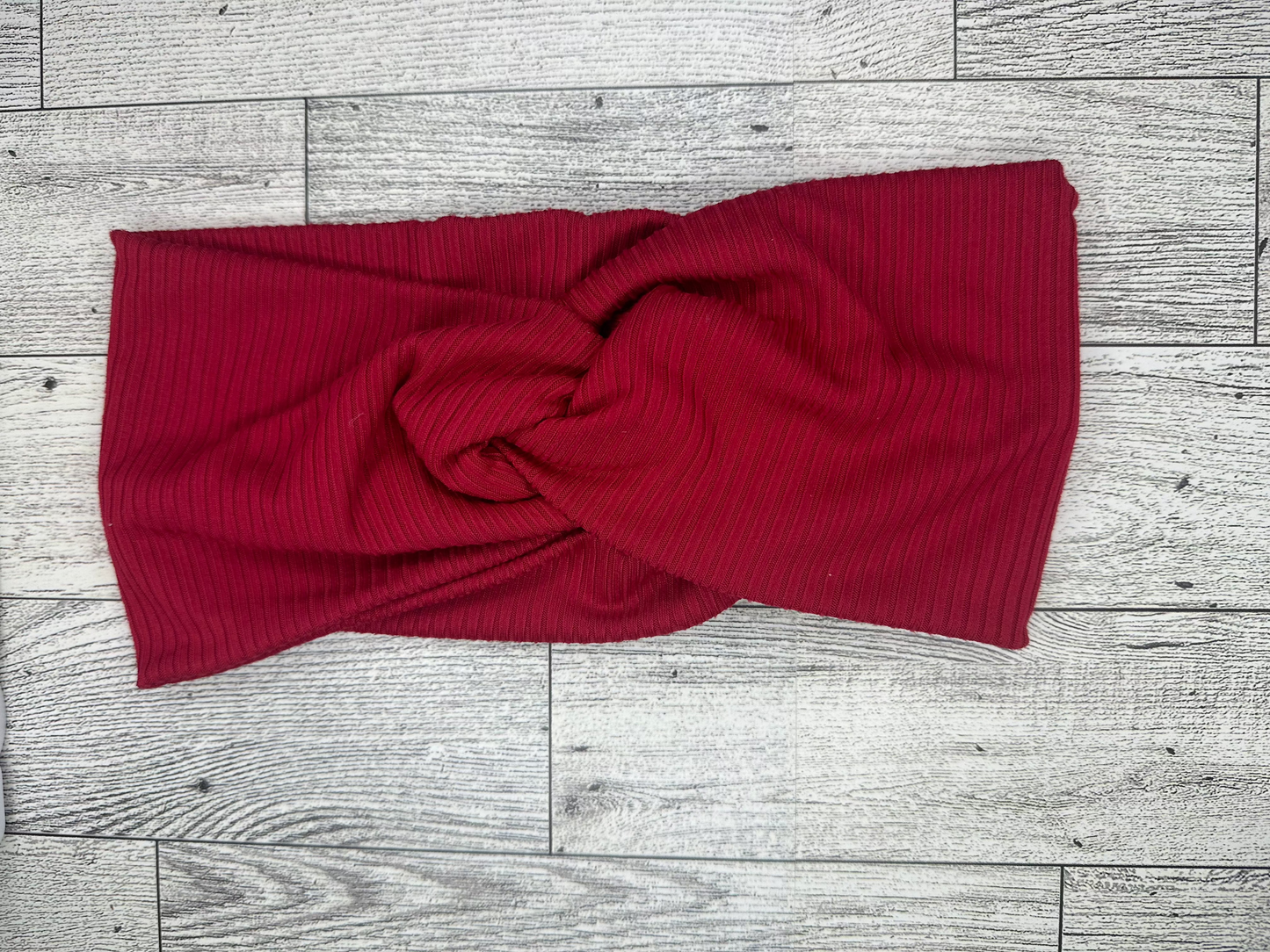 Red Rib Headband