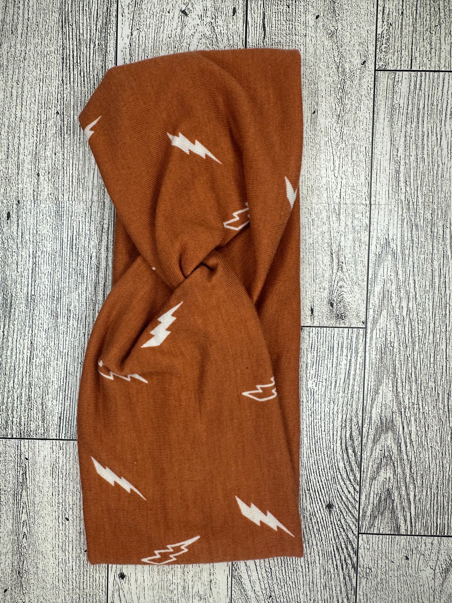 Rust Lighting Bolt Headband