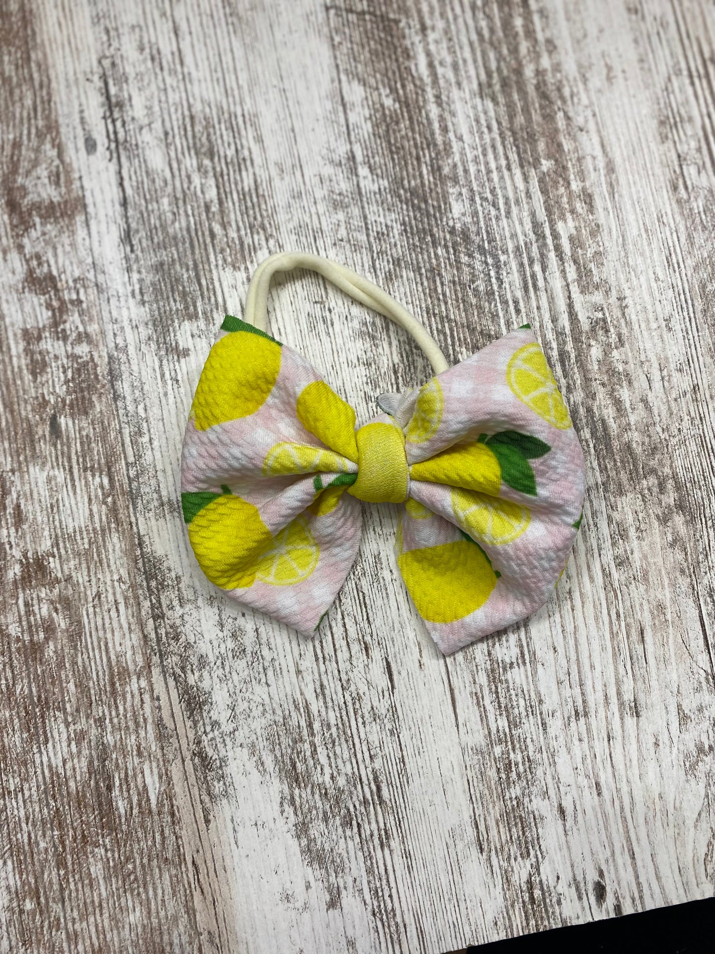 Lemon Baby Bow