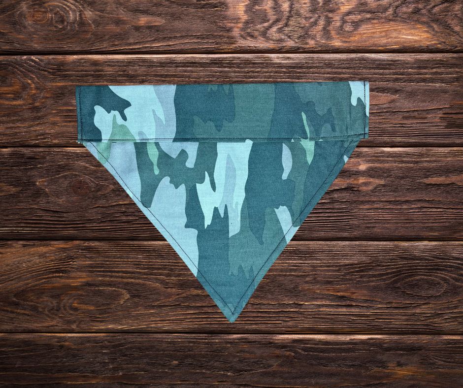 Green Camo Dog Bandana