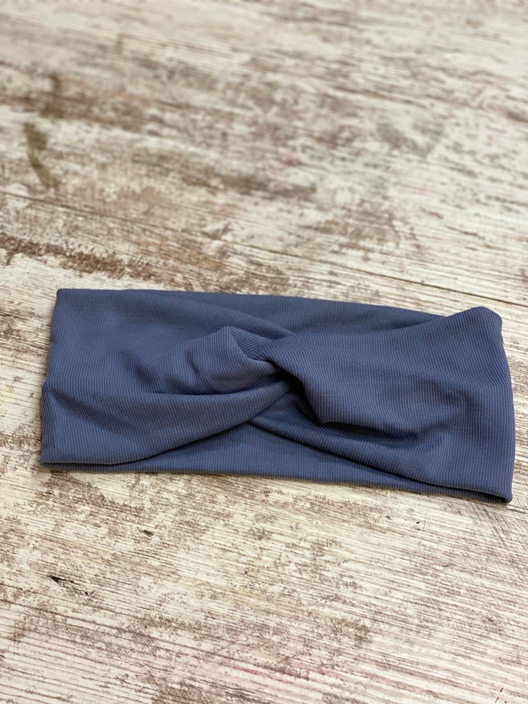 Midnight Blue Rib Headband