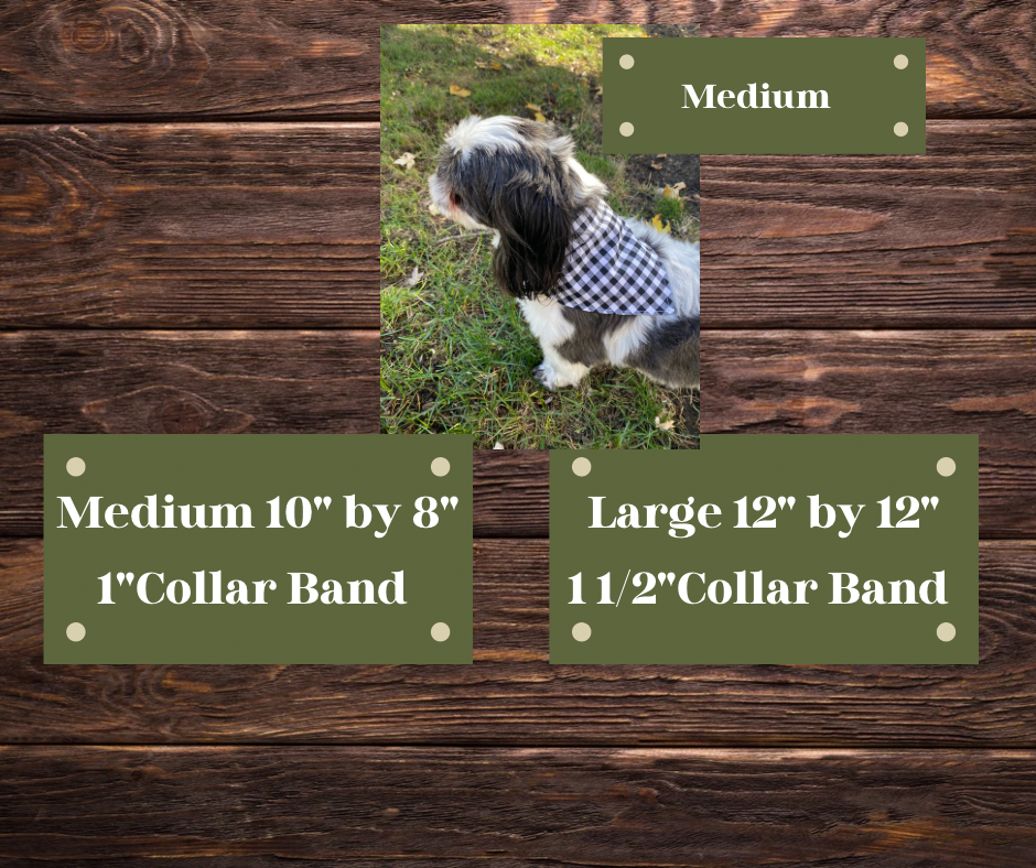 Green Chevron Dog Bandana