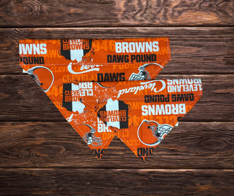 Dawg Pound Browns Dog Bandana