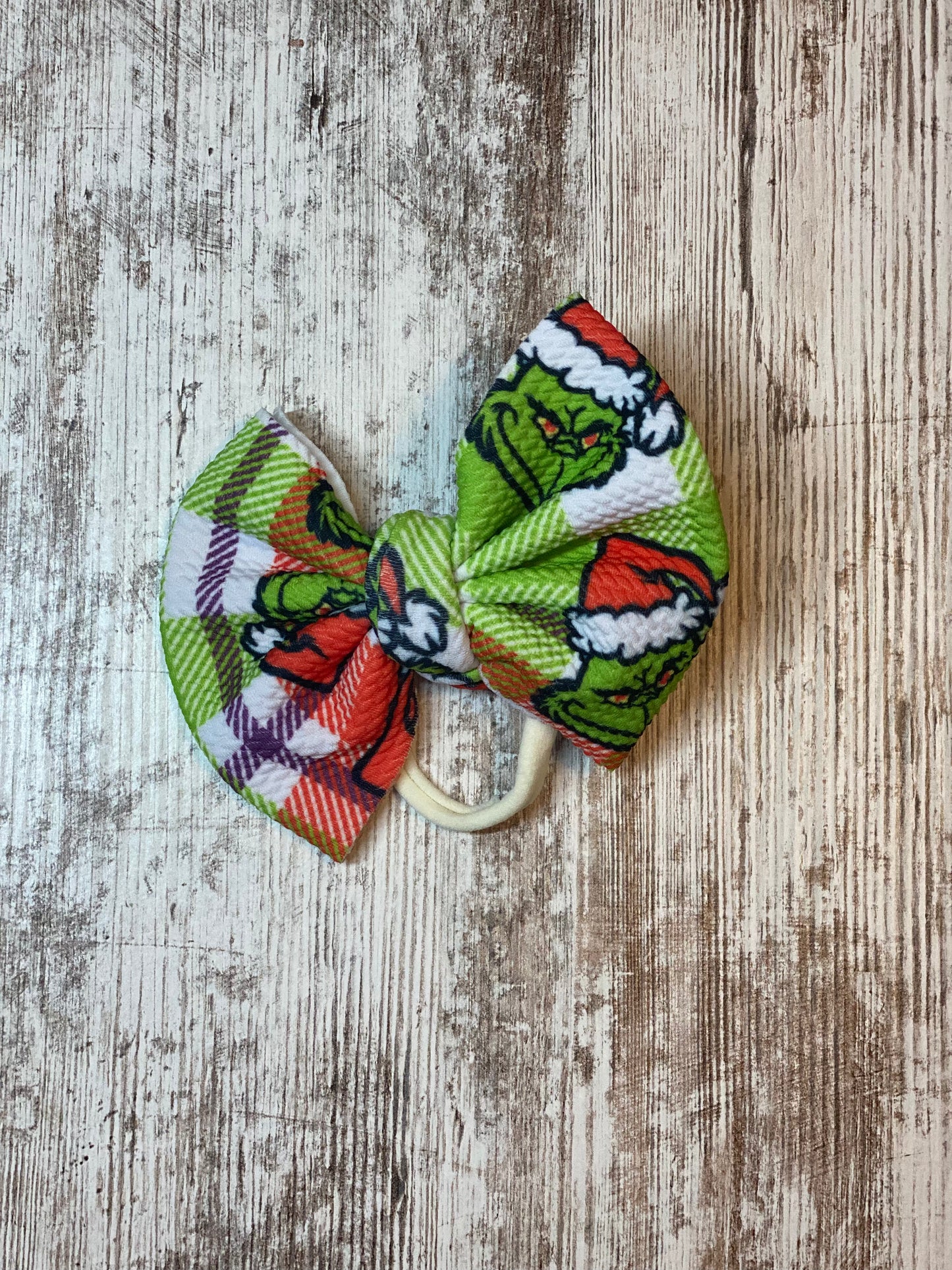 Grinch Baby Bow