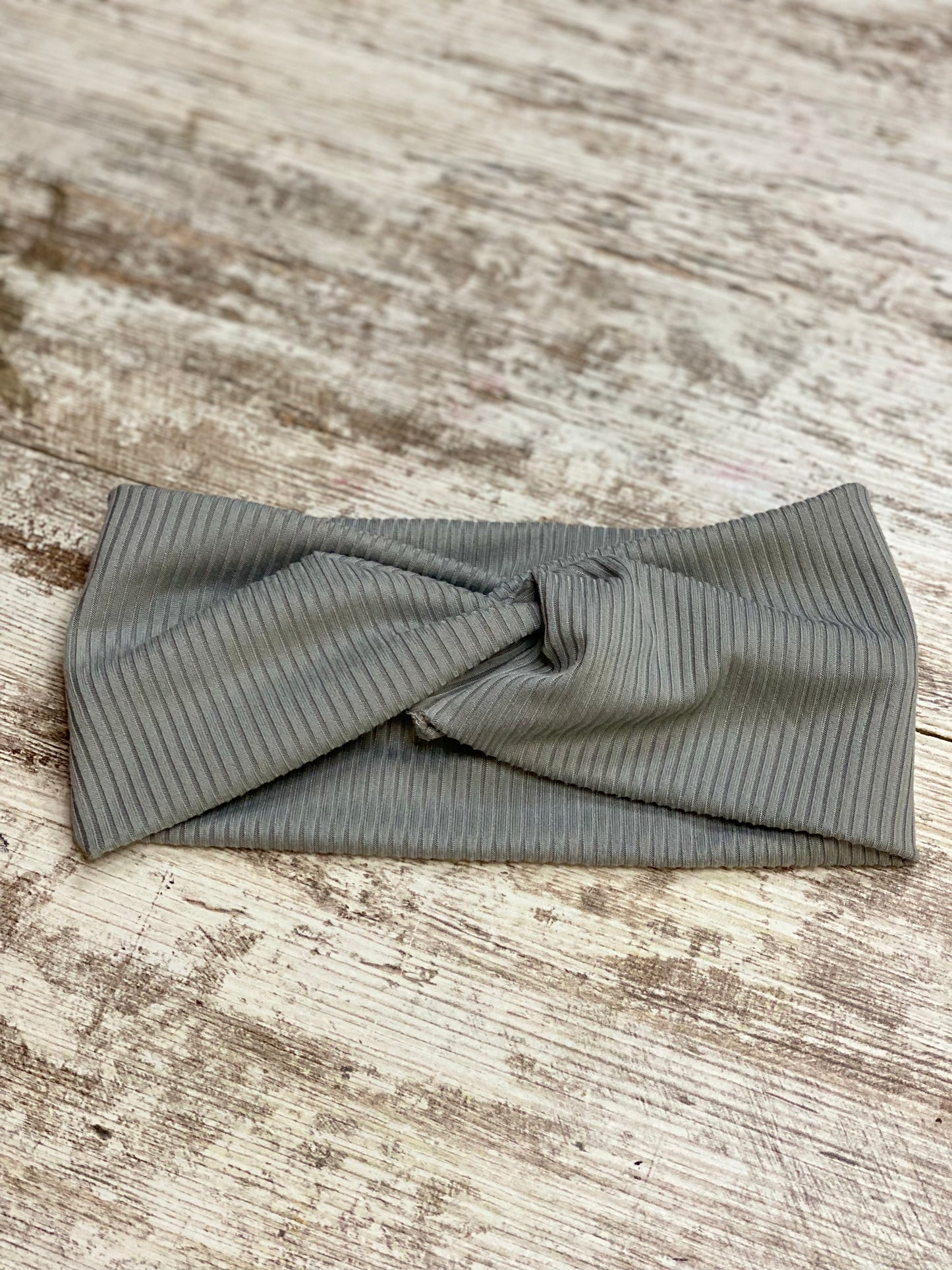 Grey Rib Headband