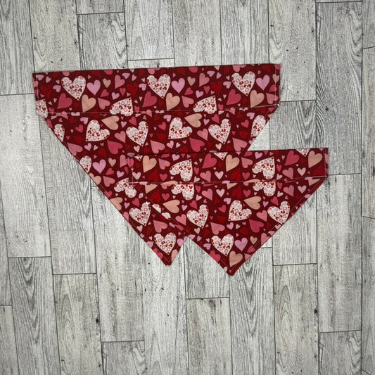 Cheetah Hearts Dog Bandana