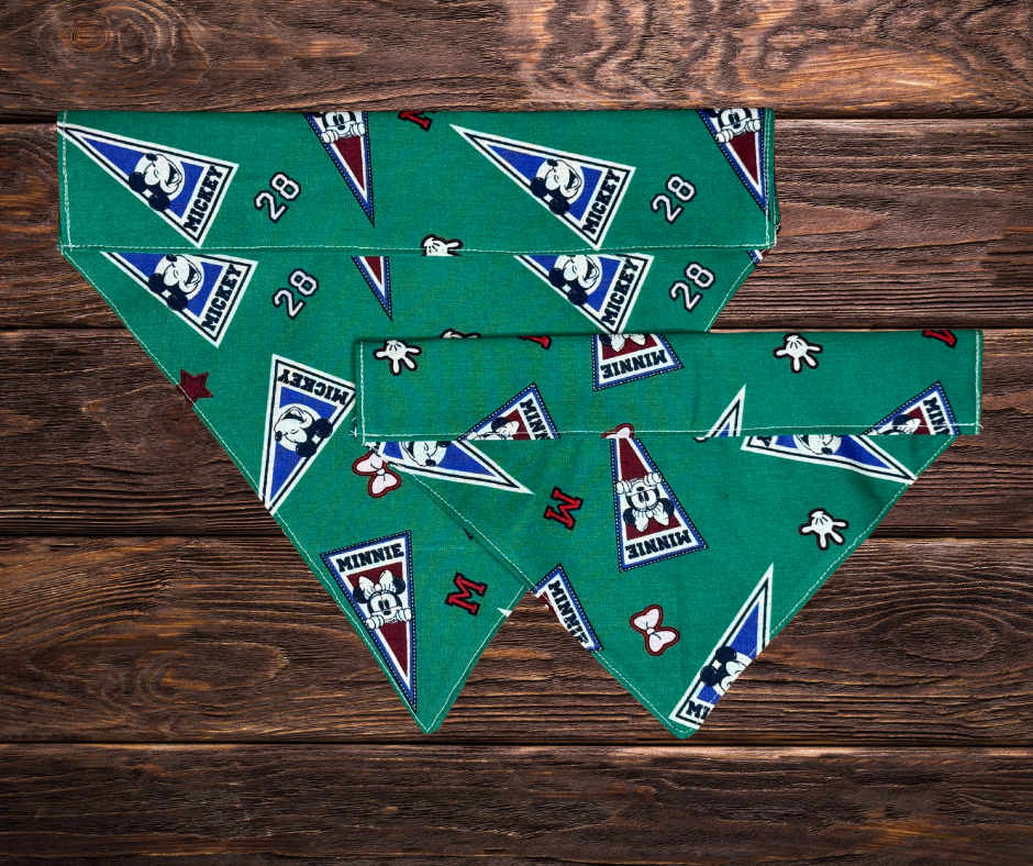 Mickey & Minnie Flags Dog Bandana