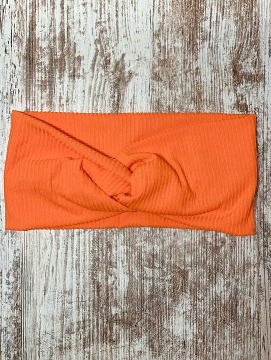 Orange Rib Headband