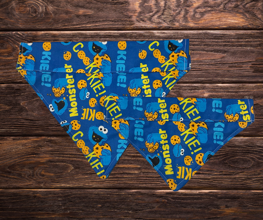 Cookie Monster Dog Bandana