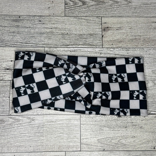 Mickey Mouse Plaid Headband