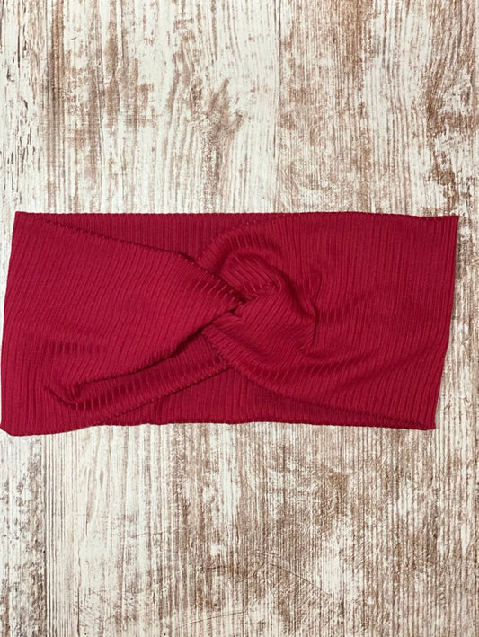 Red Rib Headband