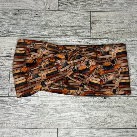 Floral Books Headband