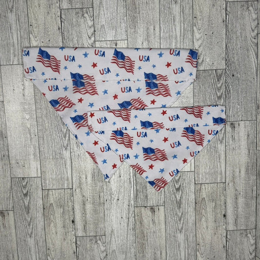 USA Flag Dog Bandana