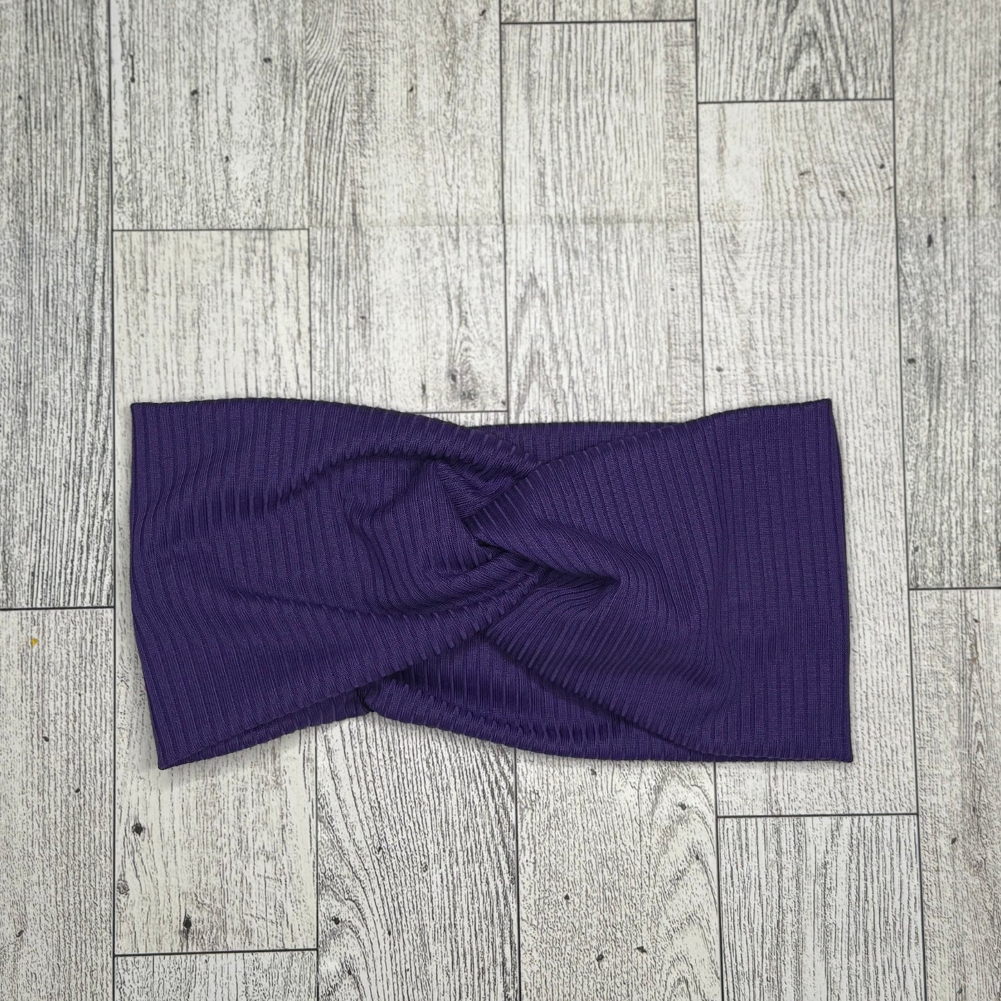 Purple Rib Headband