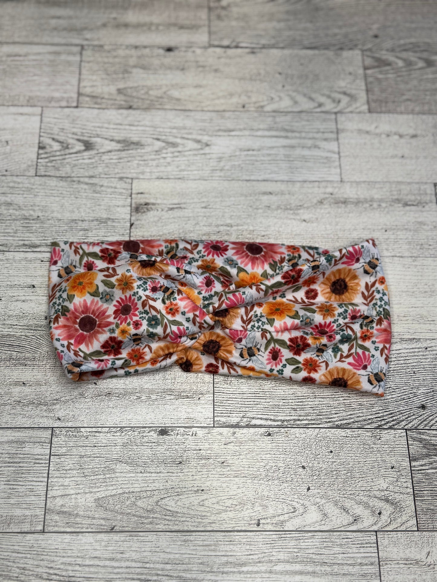 Flowers and Bees Headband