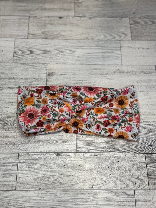 Flowers and Bees Headband