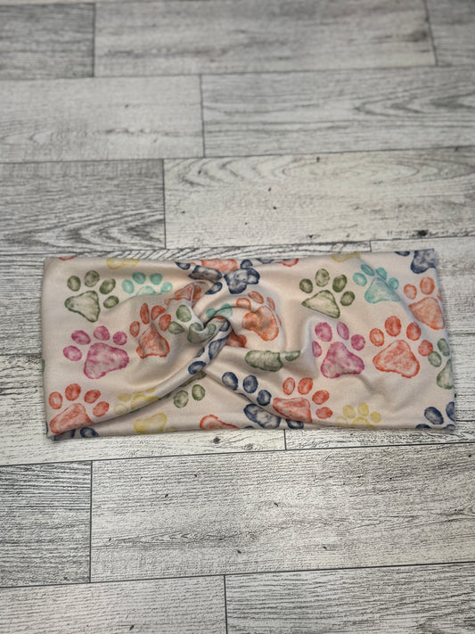 Colorful Paws Headband