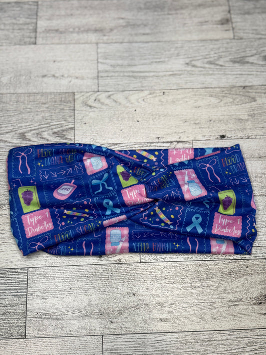 Blood Sugar Warrior Headband
