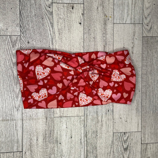 Cheetah Hearts Headband
