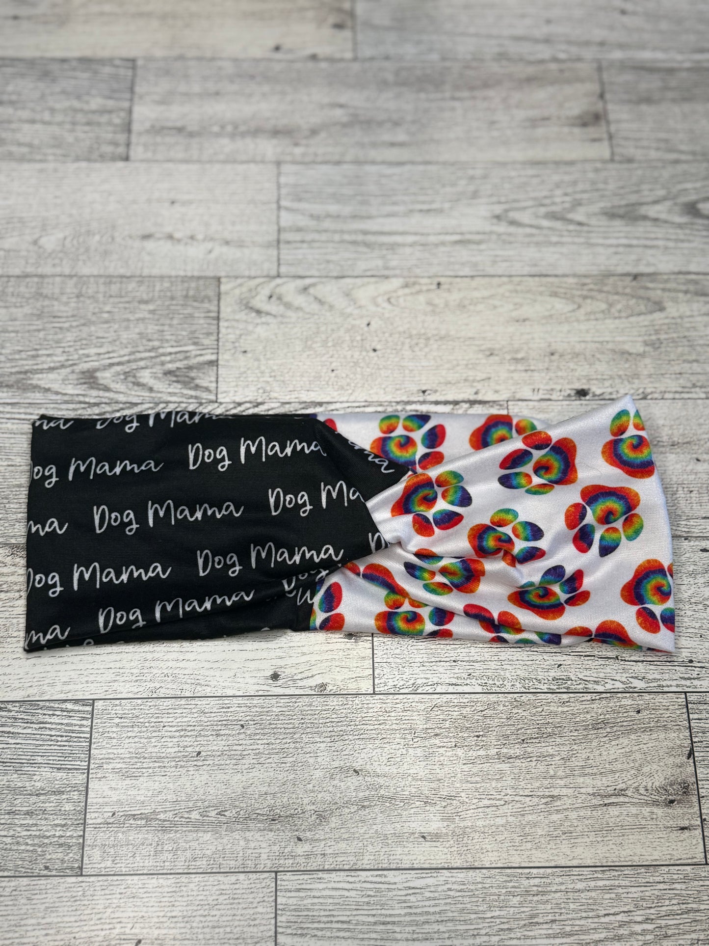 Dog Mom Paw Print Headband