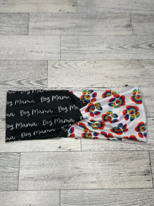Dog Mom Paw Print Headband