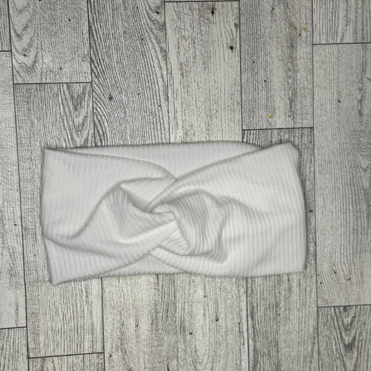 White Rib Headband