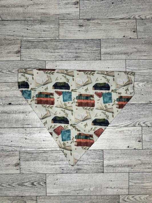 Floral Books Dog Bandana