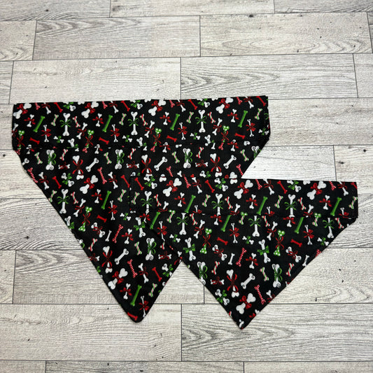 Christmas Bones Dog Bandana