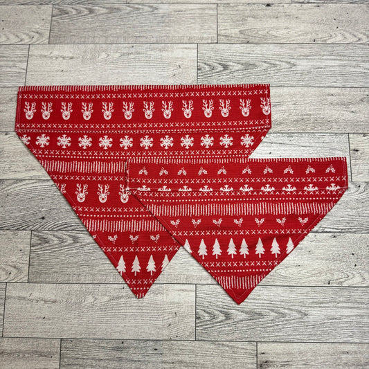 Christmas Sweater Dog Bandana