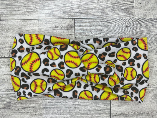 Softball Cheetah Headband