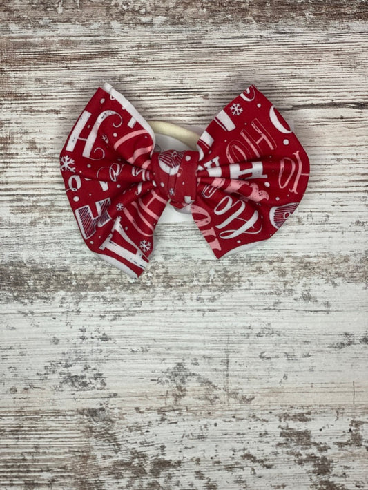 HO HO HO Baby Bow