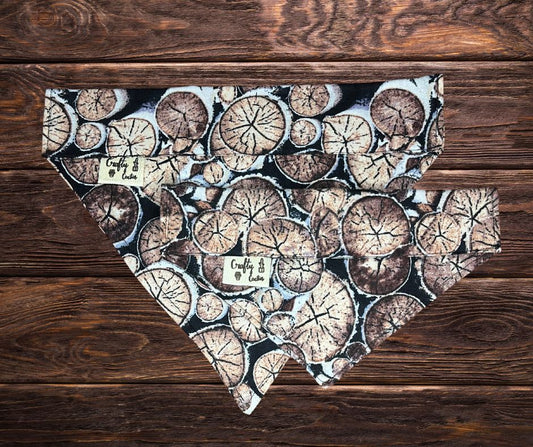 Wood Logs Dog Bandana