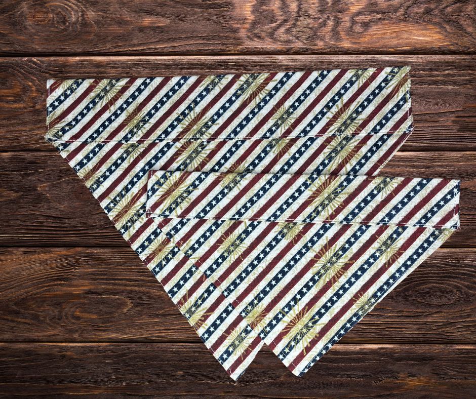 USA Strips Dog Bandana