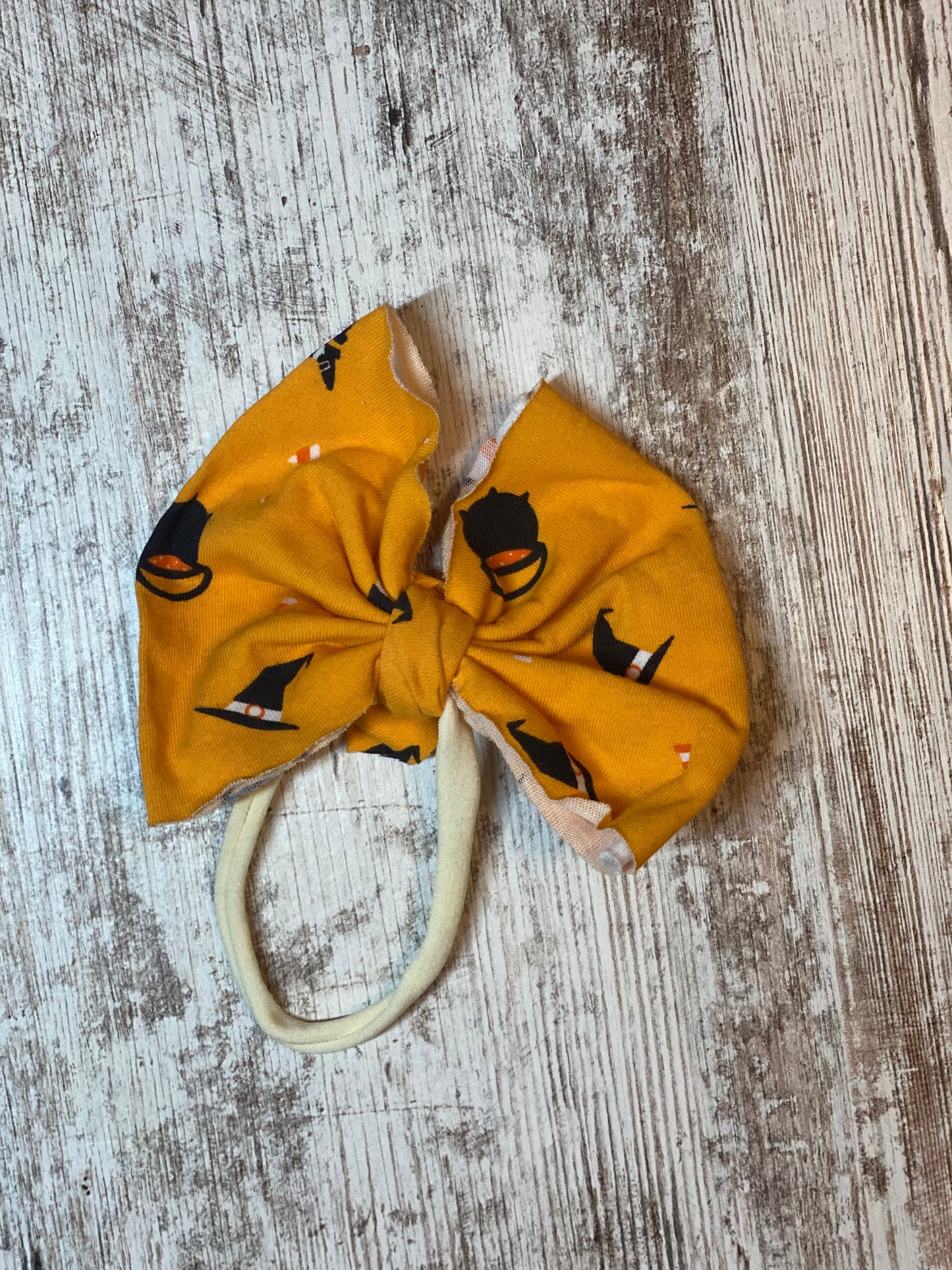 Yellow Witch Baby Bow