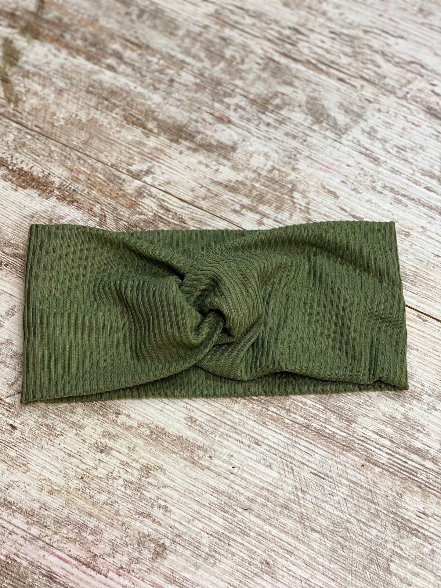 Military Green Rib Headband